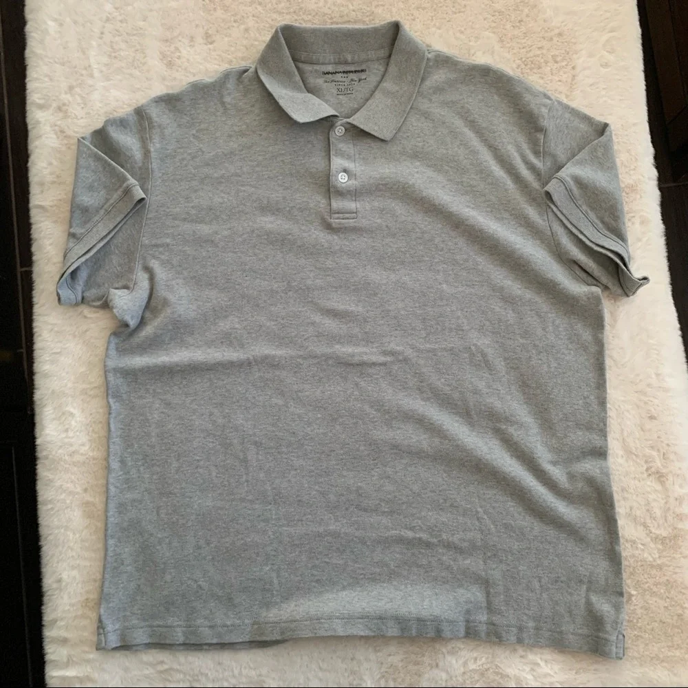 Banana Republic Mens gray x- large polo